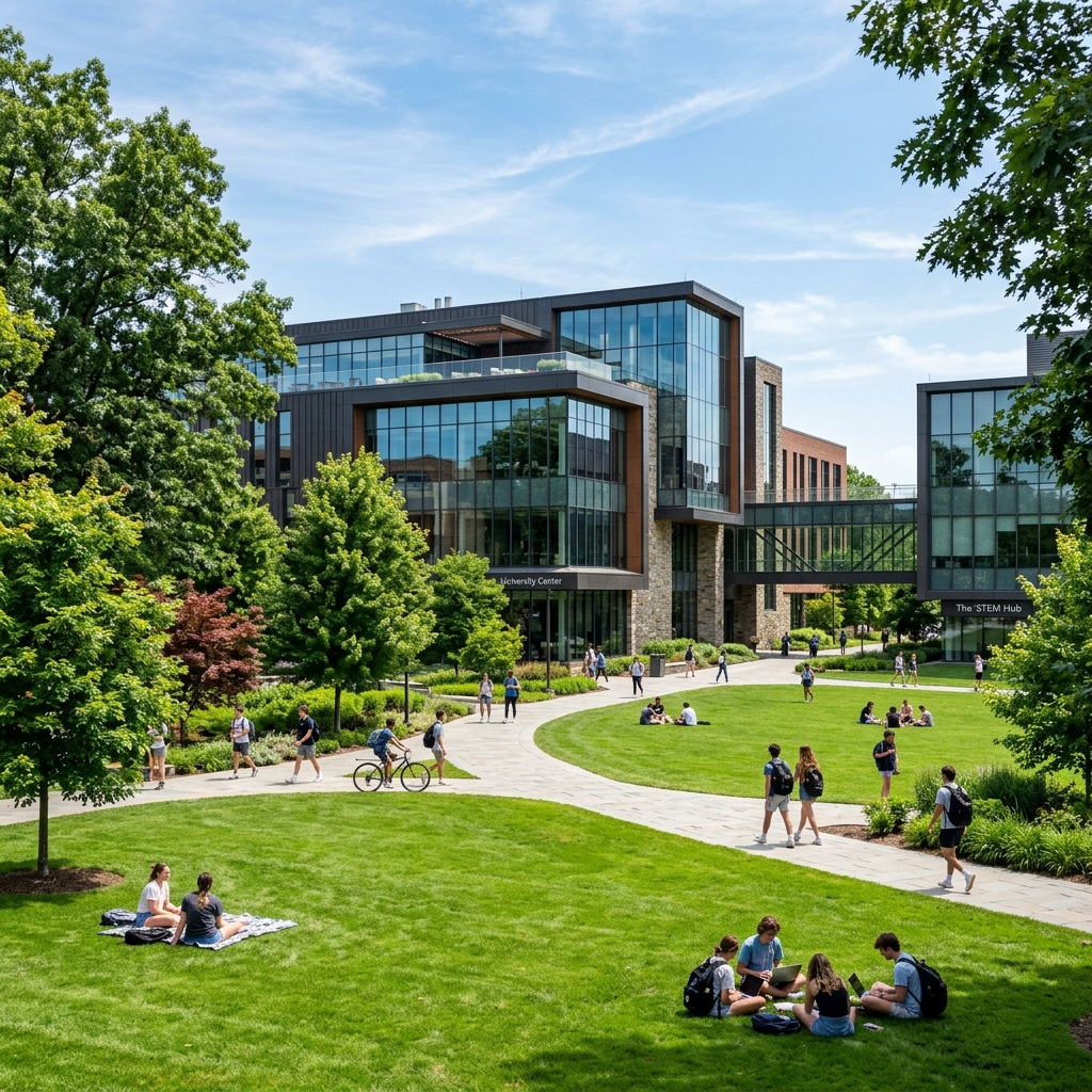 Modern Campus Lawn